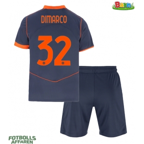Inter Milan Federico Dimarco #32 Tredjeställ Barn 2025-26 Kortärmad (+ Korta byxor)